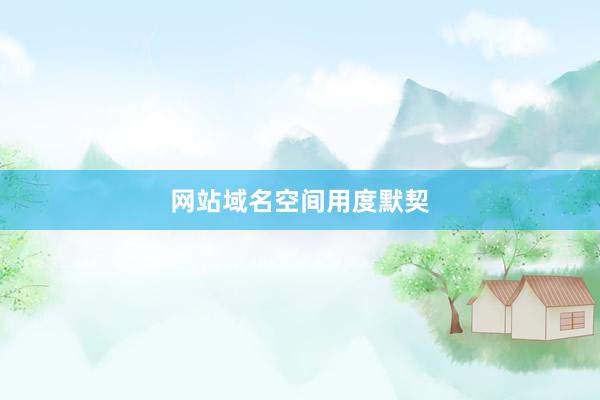 网站域名空间用度默契